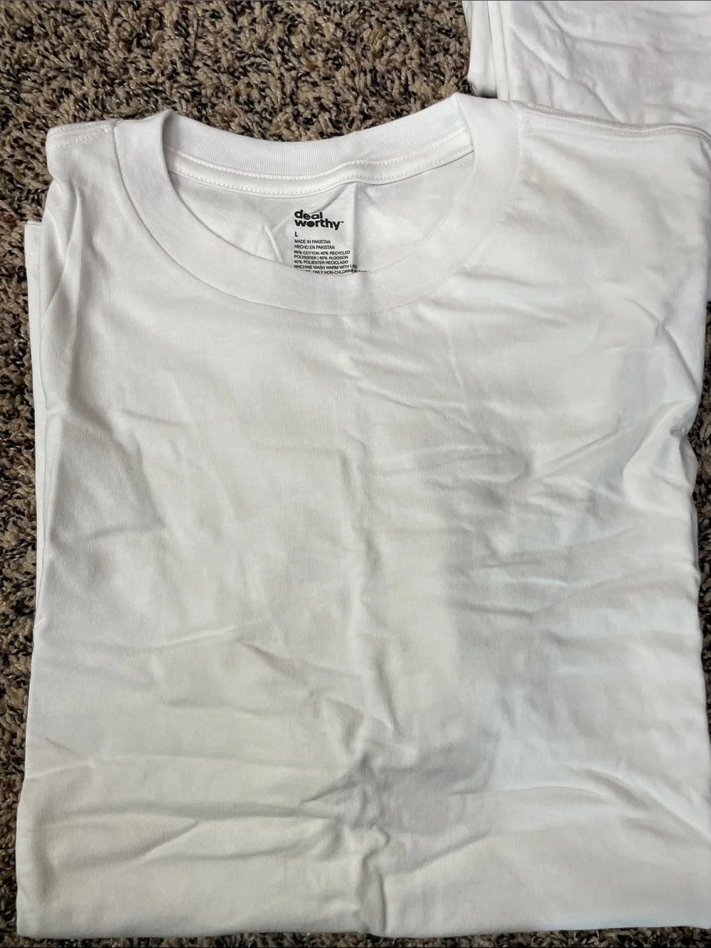 Men’s 5 Piece Basics Bundle Boxers And White Crew Neck Tees Size M-L | NWOT